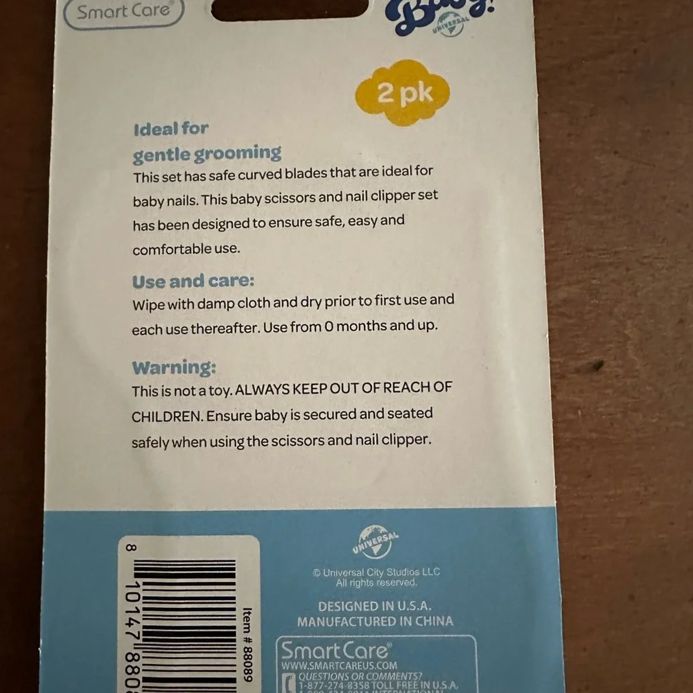 2 pk Smart Care grooming and health baby combo